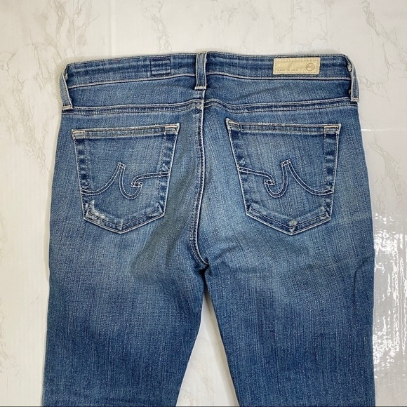ANTHROPOLOGIE AG Distressed Stevie Slim Straight Ankle Jeans - Picture 4 of 7